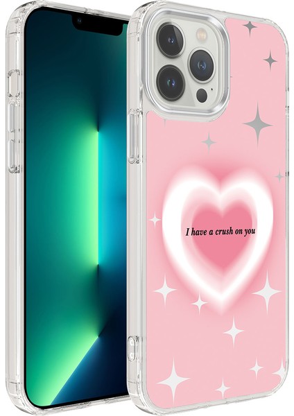 iPhone 12 Pro Max Uyumlu Airbagli Parlak Tasarımlı Mimbo Kapak-No1