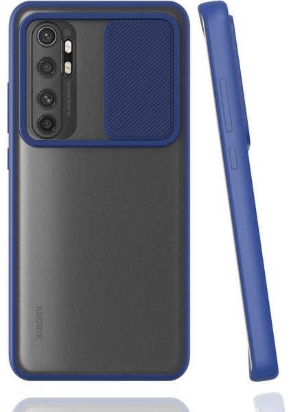Xiaomi Mi Note 10 Lite Kılıf Lensi Kapak-Lacivert