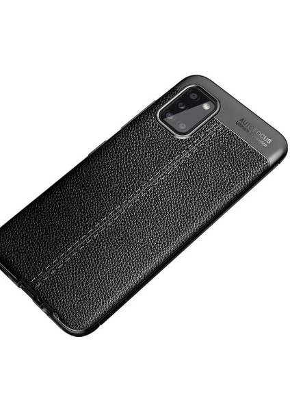 Galaxy A02S Kılıf Zore Niss Silikon Kapak-Siyah