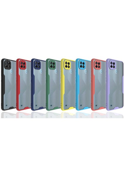 Realme C21 Kılıf Parfe Kapak-Kırmızı