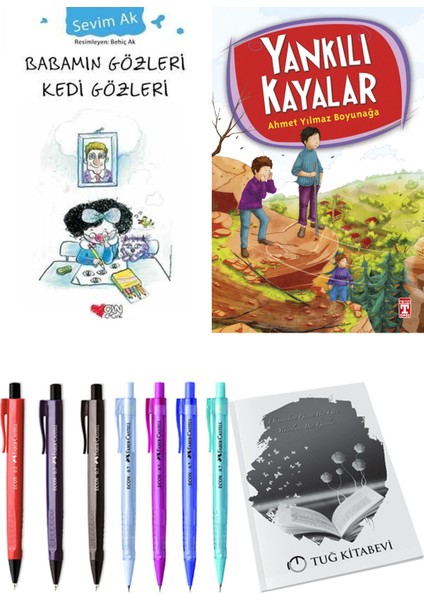 Yankılı Kayalar ve Babamın Gözleri Kedi Gözleri 2li Set