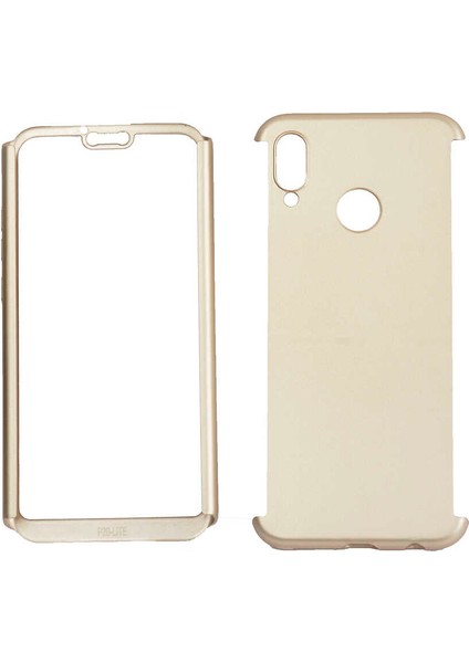 Nova Global Huawei P Smart 2019 Kılıf 360 3 Parçalı Rubber Kapak-Kırmızı