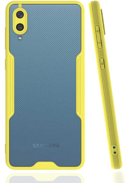 Galaxy A02 Kılıf Parfe Kapak - Sarı
