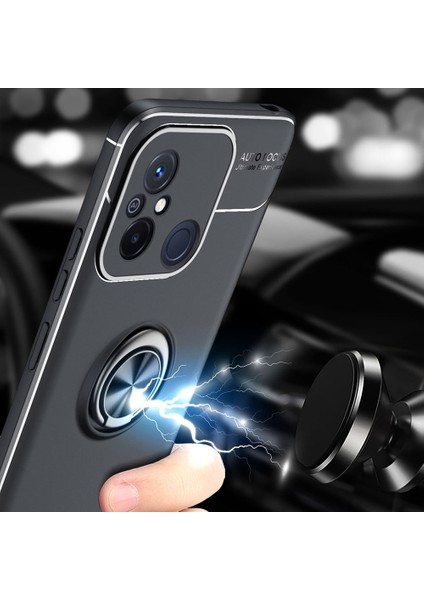 Xiaomi Redmi 12C Kılıf Ravel Silikon Kapak-Mavi