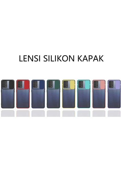 Oppo A74 4g Kılıf Lensi Kapak-Turkuaz