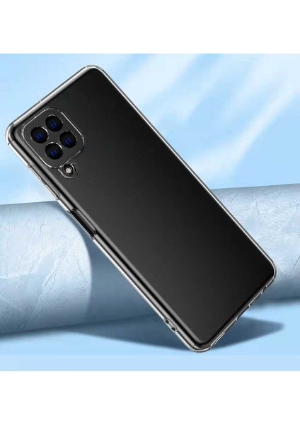 Galaxy M33 Kılıf Kamera Korumalı Süper Silikon Kapak-Renksiz