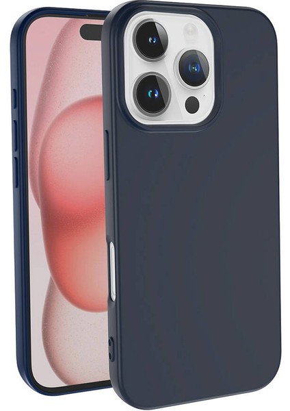 Apple iPhone 16 Pro Kılıf Lsr Laaakan Kapak-Lacivert