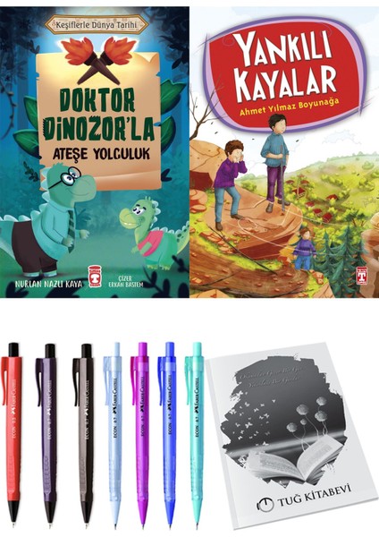 Yankılı Kayalar ve Doktor Dinozor'la Ateşe Yolculuk 2li Set