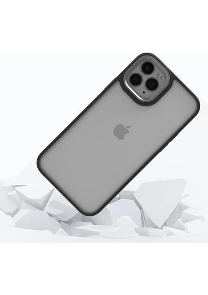 Apple iPhone 11 Pro Kılıf Flora Kapak-Siyah