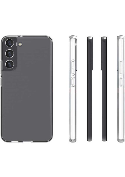 Galaxy S22 Plus Kılıf Süper Silikon Kapak-Renksiz