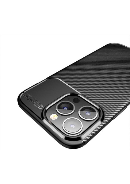 Apple iPhone 13 Pro Max Kılıf Negro Silikon Kapak-Siyah