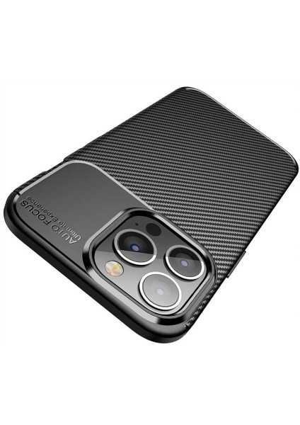Apple iPhone 13 Pro Max Kılıf Negro Silikon Kapak-Siyah