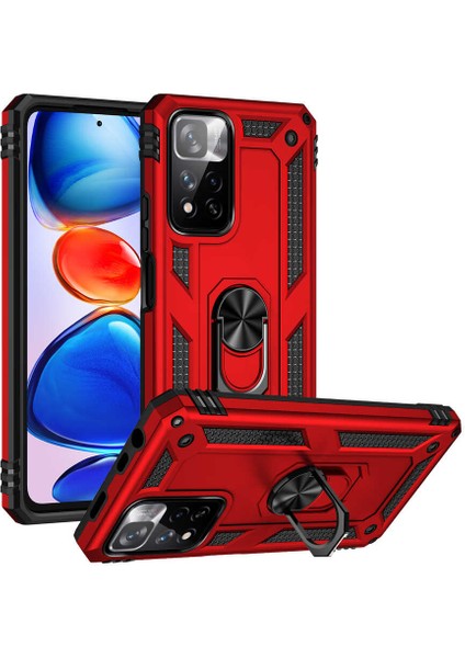 Xiaomi Redmi Infinix Note 11 Pro Plus 5g Kılıf Vega Kapak-Kırmızı