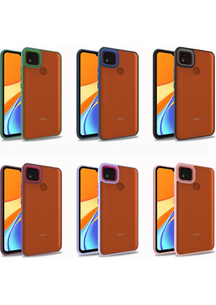 Xiaomi Redmi 9c Kılıf Flora Kapak-Mavi