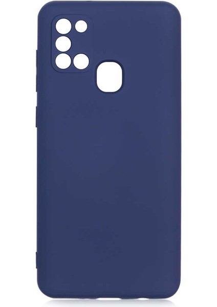 Galaxy A21S Kılıf Zore Mara Lansman Kapak-Lacivert