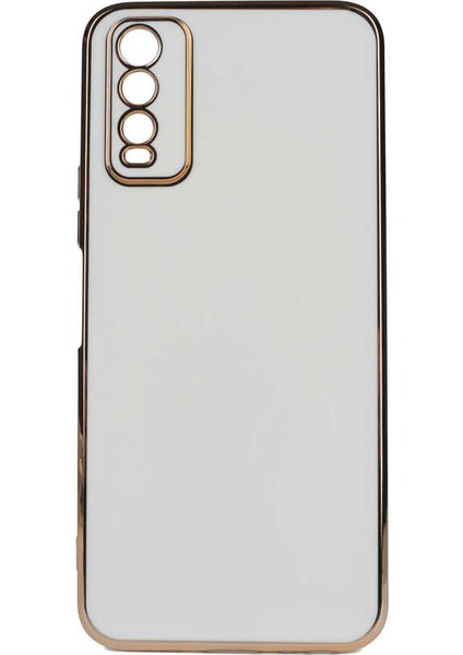 Vivo Y20 Kılıf Bark Kapak-Beyaz