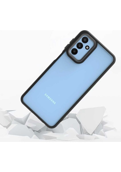 Galaxy M23 Kılıf Flora Kapak-Siyah