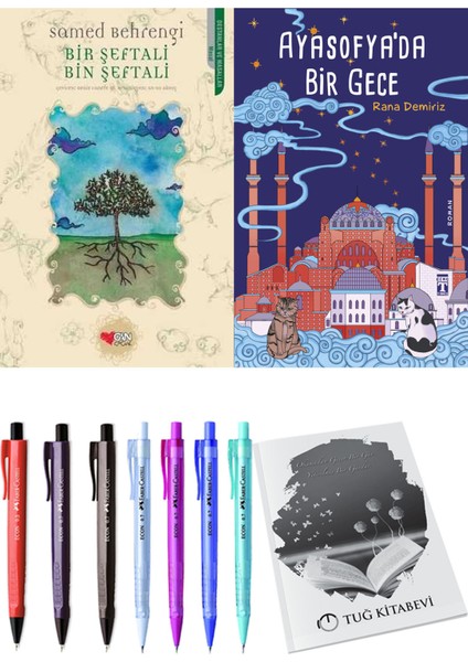 Ayasofya'da Bir Gece ve Bir Şeftali Bin Şeftali 2'li Set - Kalem