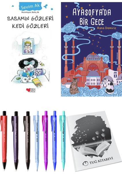 Ayasofya'da Bir Gece ve Babamın Gözleri Kedi Gözleri 2li Set