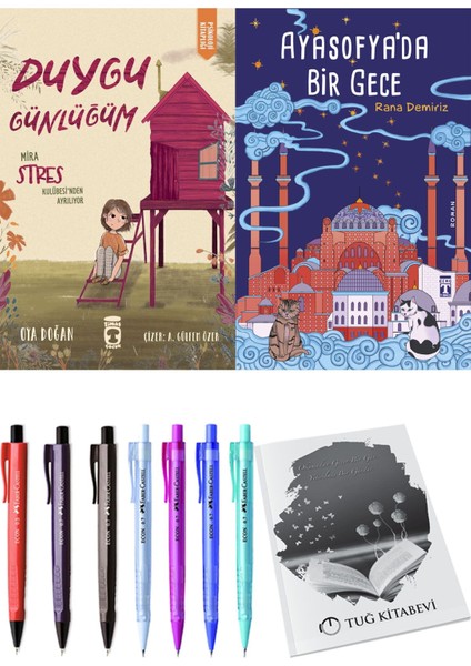 Ayasofya'da Bir Gece ve Duygu Günlüğüm Mira Stres Kulübesi'nden Ayrılıyor 2'li Set - Kalem