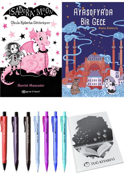 Ayasofya'da Bir Gece ve Isadora Moon 6 Okula Ejderha Götürüyor 2'li Set - Kalem
