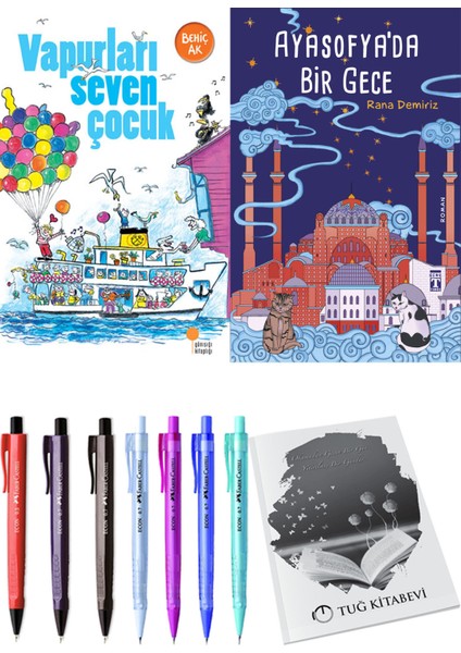 Ayasofya'da Bir Gece ve Vapurları Seven Çocuk 2li Set + Hediyeli