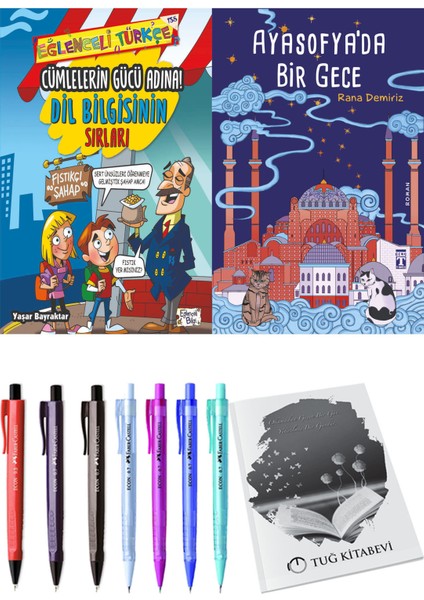 Ayasofya'da Bir Gece ve Cümlelerin Gücü Adına! Dil Bilgisinin Sırları 2li Set + Hediyeli