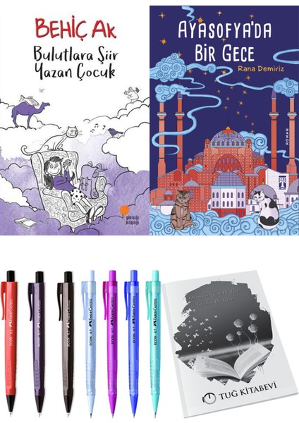 Ayasofya'da Bir Gece ve Bulutlara Şiir Yazan Çocuk 2'li Set - Kalem