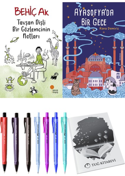 Ayasofya'da Bir Gece ve Tavşan Dişli Bir Gözlemcinin Notları 2'li Set - Kalem