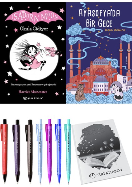 Ayasofya'da Bir Gece ve Isadora Moon 1 Okula Gidiyor 2li Set + Hediyeli