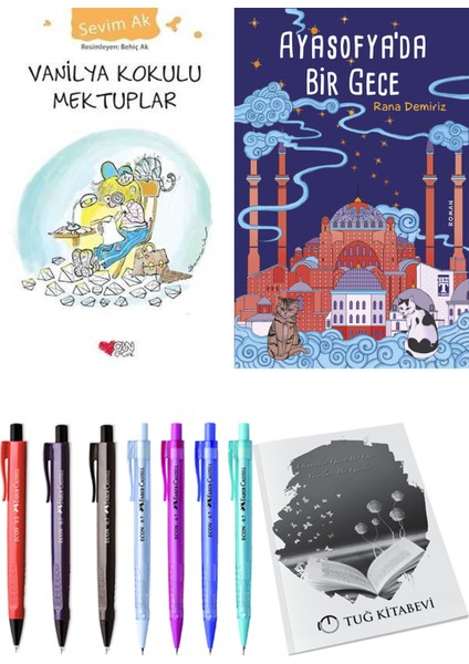 Ayasofya'da Bir Gece ve Vanilya Kokulu Mektuplar 2li Set + Hediyeli