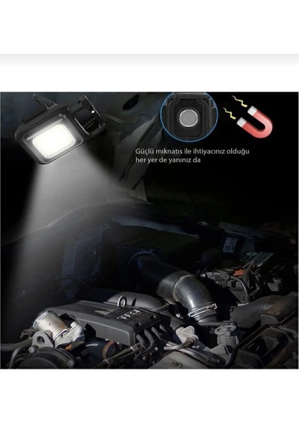 Mini LED Anahtarlık El Feneri Flash Mıknatıslı Su Geçirmez Şişe Açaçaklı modelleri