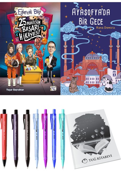 Ayasofya'da Bir Gece ve 25 Muhteşem Başarı Hikayesi 2li Set + Hediyeli
