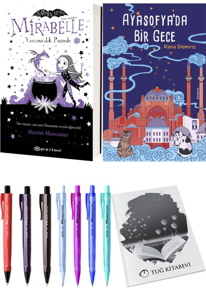 Ayasofya'da Bir Gece ve Mirabelle 1 Yaramazlık Peşinde 2li Set + Hediyeli