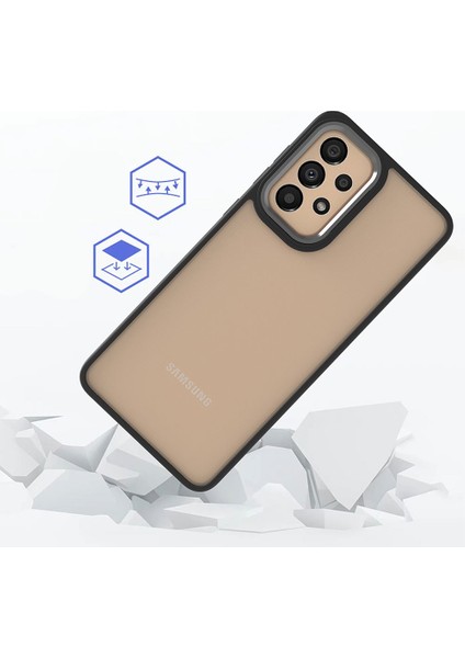 Galaxy A72 Kılıf Zore Flora Kapak-Siyah
