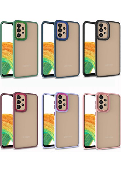Galaxy A72 Kılıf Zore Flora Kapak-Siyah