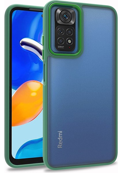 Xiaomi Redmi Note 11 Pro 5g Kılıf Flora Kapak-Yeşil
