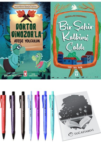 Bir Şehir Kalbimi Çaldı ve Doktor Dinozor'la Ateşe Yolculuk 2'li Set - Kalem