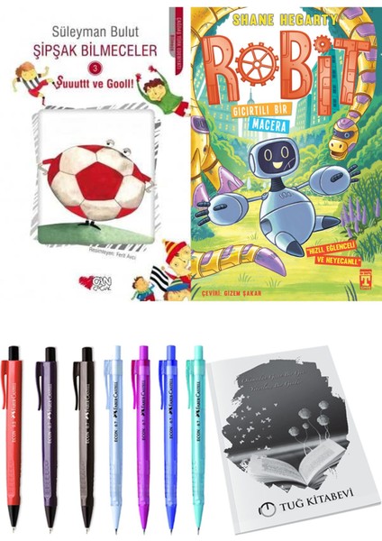 Robit 3 Gıcırtılı Bir Macera ve Şipşak Bilmeceler 3 2'li Set - Kalem