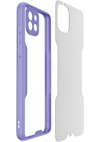 Galaxy A03 Kılıf Parfe Kapak-Siyah
