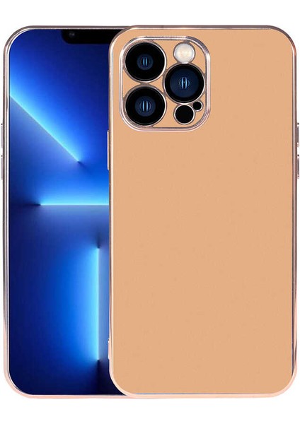 Apple iPhone 13 Pro Max Kılıf Viyana Kapak-Gold