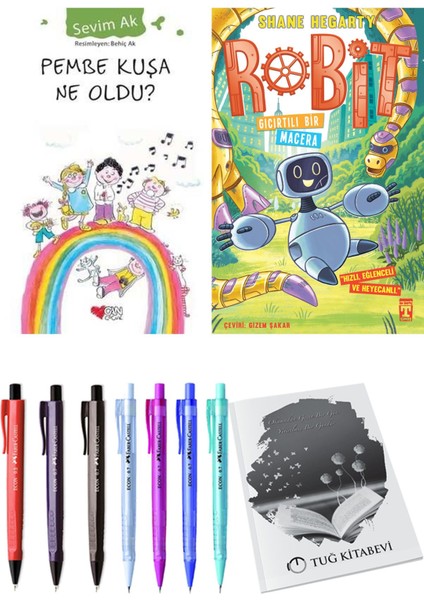 Robit 3 Gıcırtılı Bir Macera ve Pembe Kuşa Ne Oldu? 2'li Set - Kalem