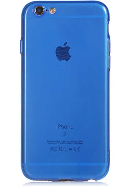 iPhone 6 Uyumlu Mun Silikon-Lacivert