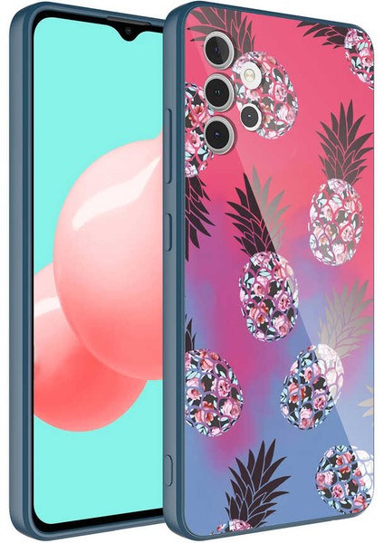 Galaxy A32 4g Kılıf Kamera Korumalı Desenli Sert Silikon Zore Epoksi Kapak-No3