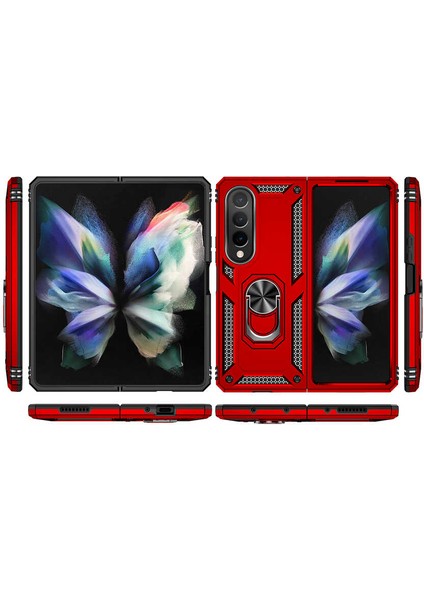 Galaxy Z Fold 4 Kılıf Vega Kapak-Kırmızı