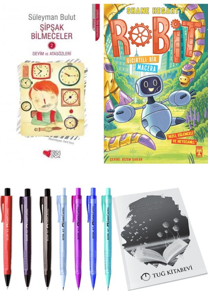 Robit 3 Gıcırtılı Bir Macera ve Şipşak Bilmeceler 2 2'li Set - Kalem