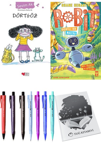 Robit 3 Gıcırtılı Bir Macera ve Dörtgöz 2'li Set - Kalem