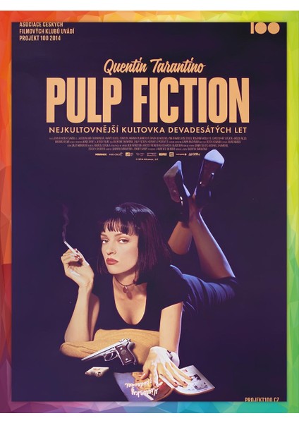 Pulp Fiction Film Posteri -Çerçevesiz Parlak Fotoğraf Kağıdı