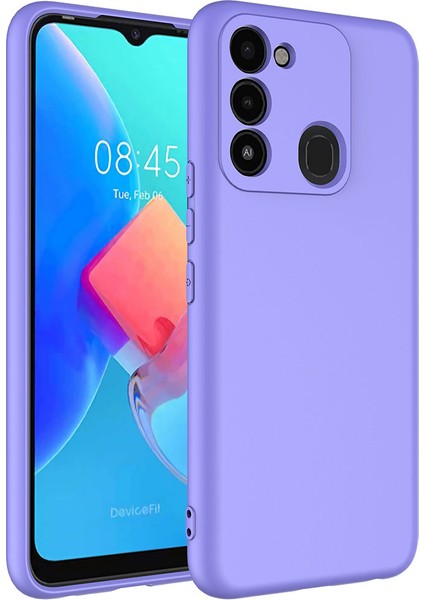 Tecno Spark 8c Kılıf Mara Laaakan Kapak-Lila