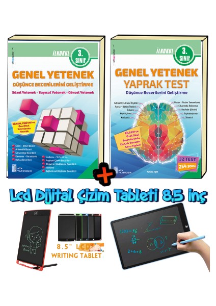 3. Sınıf Yeni Nesil Bilsem konu soru set+ lcd çizim tableti